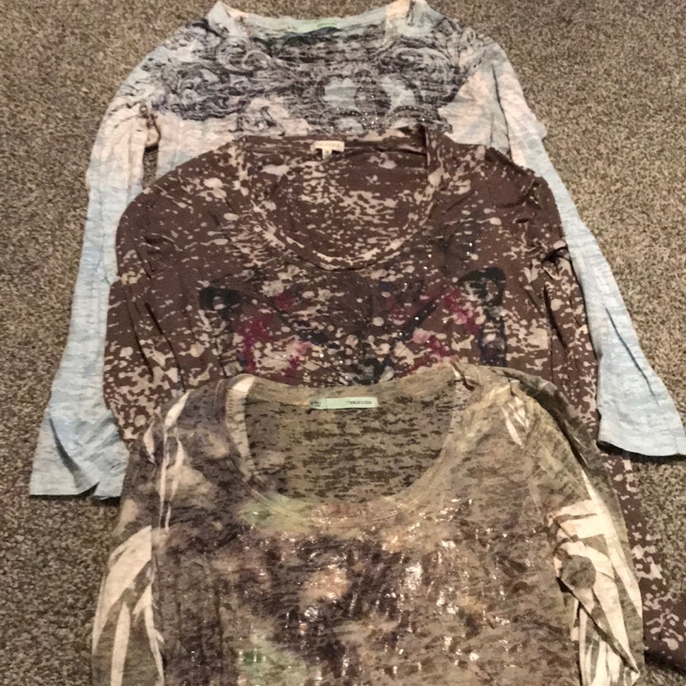 3 long sleeve shirts